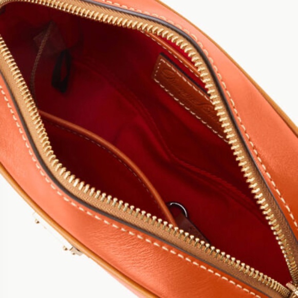 Dooney & Bourke Wexford Leather Camera Crossbody Coral - Picture 13 of 14